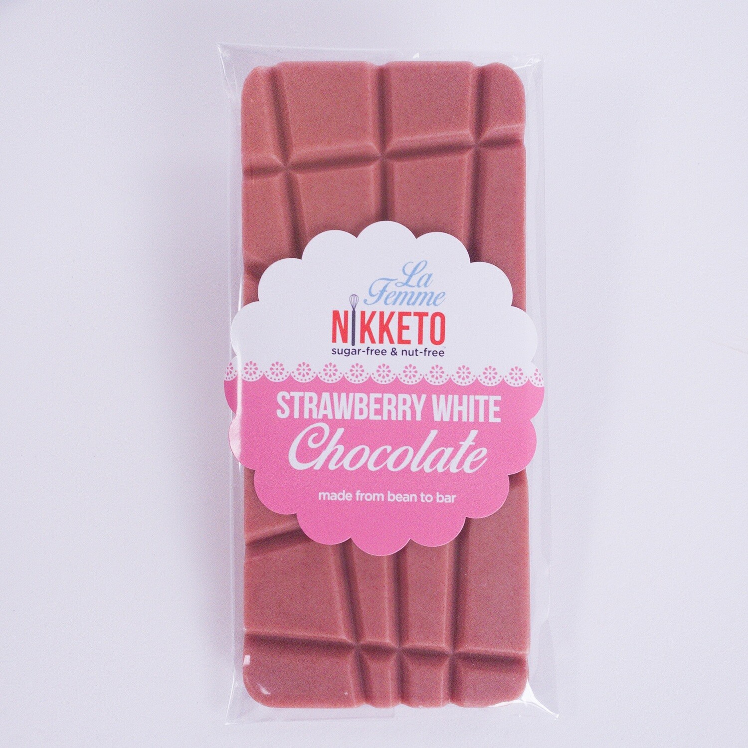 Strawberry White Chocolate Bar 43g