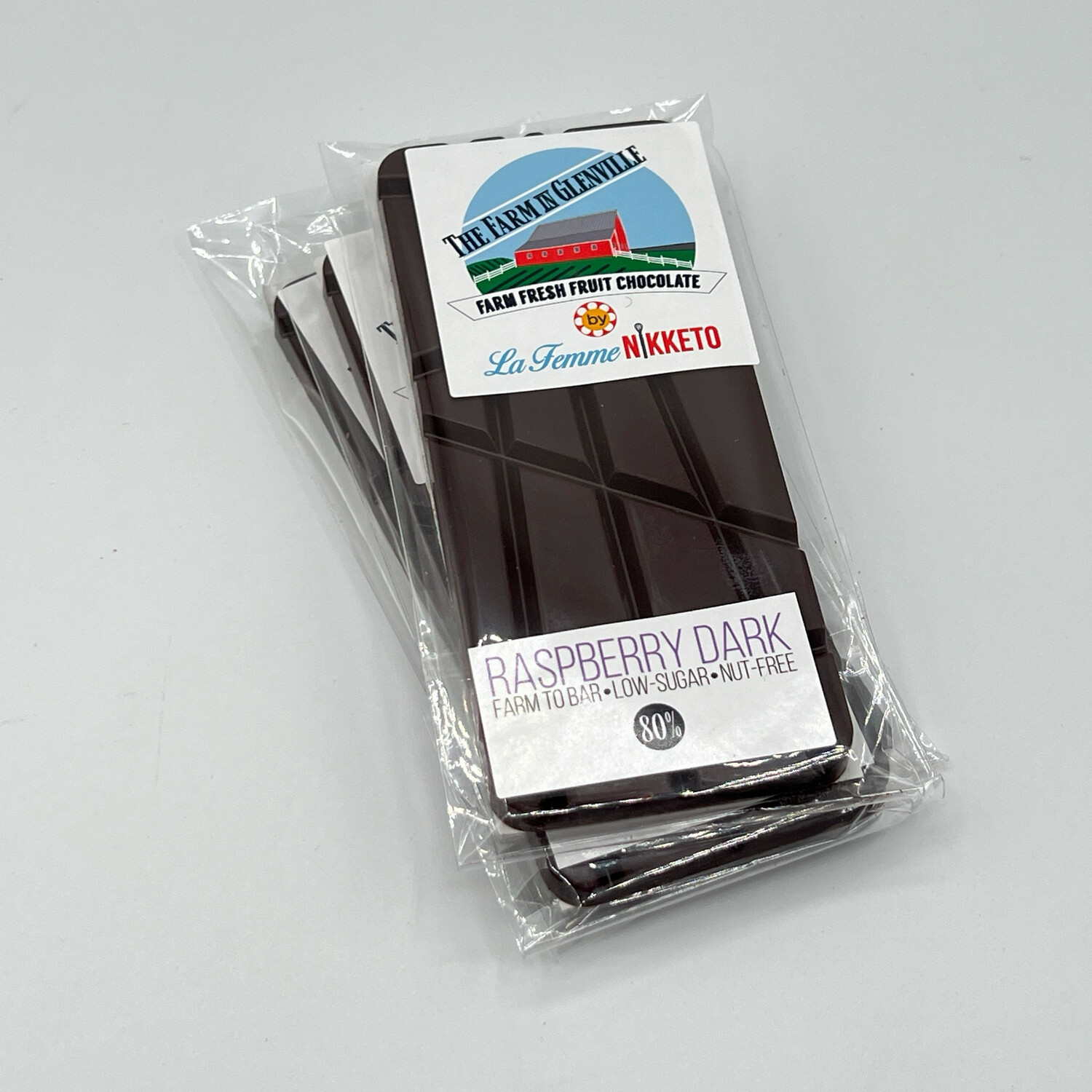 Farm-to-Bar Raspberry 80% Dark Chocolate